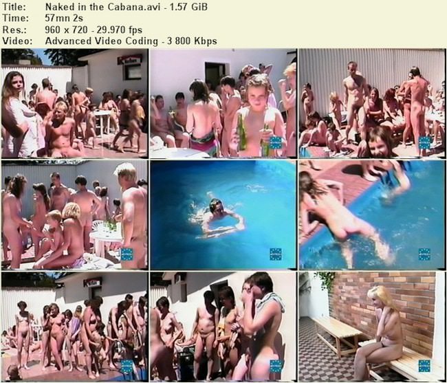 Nudism video (family naturism) - Naked teen in the cabana