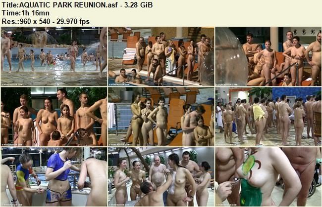 Nudism video (family naturism) - Aquatic park reunion