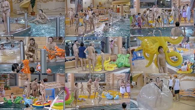 Nudism video (family naturism) - Indoor water runners [vol 1]