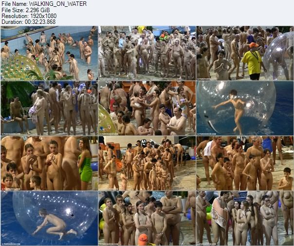 Nudism video (family naturism) - Walking on water [Full HD]