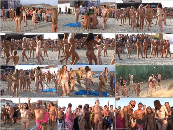 Nudism video (family naturism) - Cool day at the beach [Full HD]